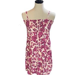 Old Navy Girl's Purple & White Floral Smocked Sundress L